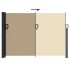 Toldo lateral retráctil beige 140x500