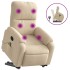 Sillón reclinable de masaje elevable tela de microfibra