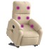 Sillón reclinable de masaje elevable tela de microfibra