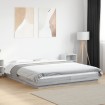 Estructura cama con luces LED madera gris Sonoma 160x200 cm