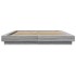 Estructura cama con luces LED madera gris Sonoma 160x200