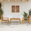 Juego de muebles de jardín 3 piezas madera maciza acacia
