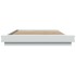 Estructura de cama con LED madera ingeniería blanco 120x200