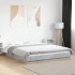 Estructura cama con luces LED madera gris hormigón 150x200