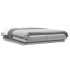 Estructura cama con luces LED madera gris Sonoma 120x190