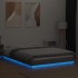 Estructura cama con luces LED madera gris Sonoma 120x190