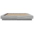 Estructura cama con luces LED madera gris Sonoma 120x190