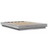 Estructura cama con luces LED madera gris Sonoma 120x190