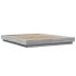 Estructura cama con luces LED madera gris Sonoma 150x200