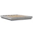 Estructura cama con luces LED madera gris Sonoma 150x200