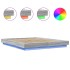 Estructura cama con luces LED madera gris Sonoma 150x200