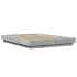 Estructura de cama madera de ingeniería gris hormigón