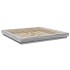 Estructura de cama madera de ingeniería gris Sonoma 200x200
