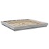 Estructura de cama madera de ingeniería gris Sonoma 200x200