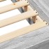 Estructura de cama madera de ingeniería gris Sonoma 200x200