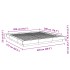 Estructura de cama madera de ingeniería gris Sonoma 200x200