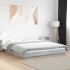 Estructura de cama madera de ingeniería gris hormigón