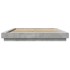 Estructura de cama madera de ingeniería gris hormigón
