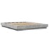 Estructura de cama madera de ingeniería gris hormigón