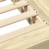 Estructura de cama madera de ingeniería roble Sonoma 120x200