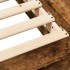 Estructura de cama madera de ingeniería roble ahumado