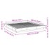 Estructura de cama madera de ingeniería roble Sonoma 180x200