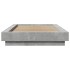 Estructura de cama madera de ingeniería gris hormigón 90x190
