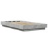 Estructura de cama madera de ingeniería gris hormigón 90x190