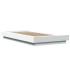 Estructura de cama madera de ingeniería blanca 100x200