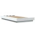 Estructura de cama madera de ingeniería blanca 100x200