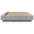 Estructura de cama madera de ingeniería gris hormigón 75x190