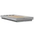 Estructura de cama madera de ingeniería gris Sonoma 90x190