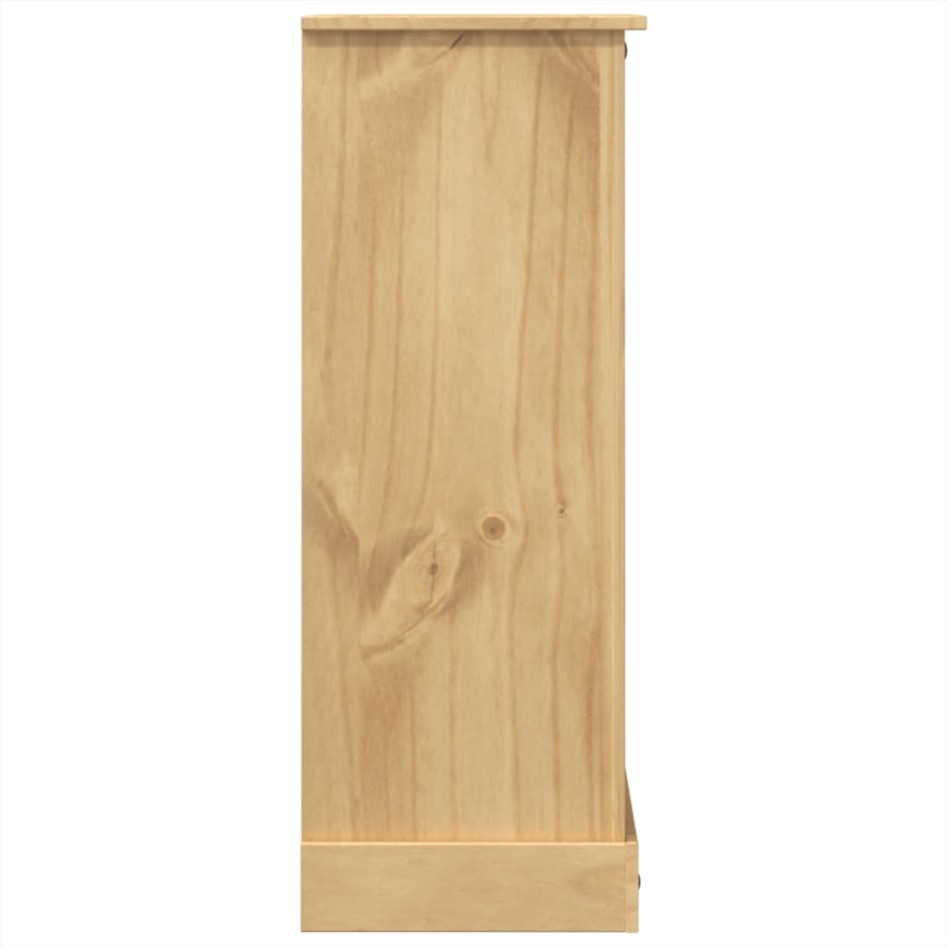 Cómoda cajonera Corona madera maciza de pino 80x43x114