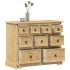 Cómoda cajonera Corona madera maciza de pino 101x45x82