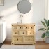 Cómoda cajonera Corona madera maciza de pino 101x45x82