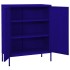 Armario de almacenamiento acero azul marino 80x35x101,5