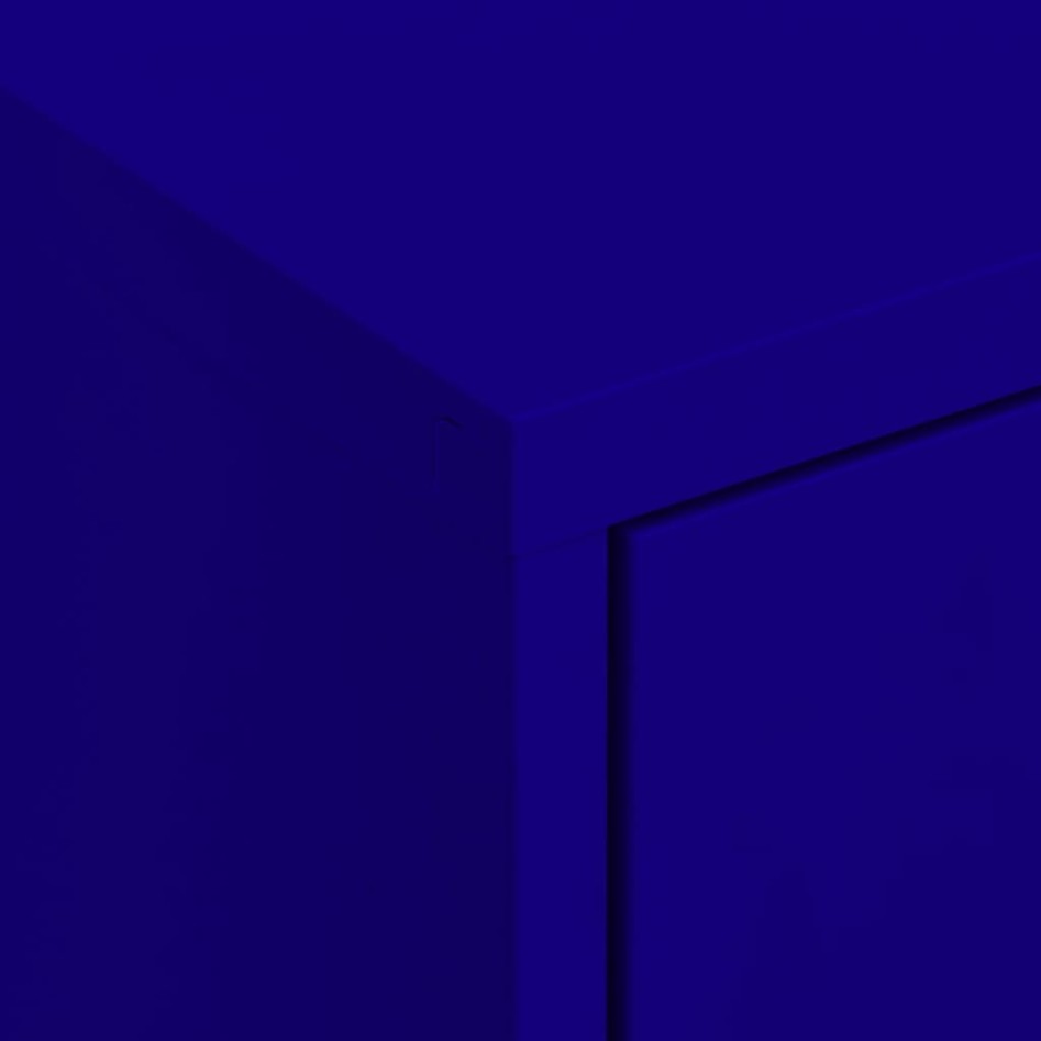 Armario de almacenamiento acero azul marino 80x35x101,5