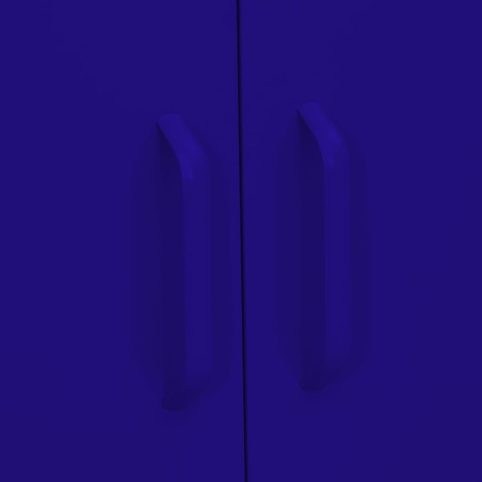 Armario de almacenamiento acero azul marino 80x35x101,5