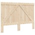 Estructura de cama con cabecero madera pino gris 140x200