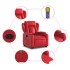 Sillón reclinable de masaje de pie cuero artificial