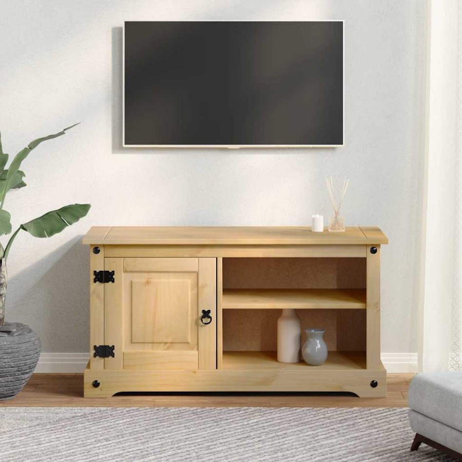Mueble de TV Corona madera maciza de pino 100x40x52