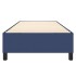 Estructura de cama sin colchón tela azul 90x200