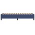 Estructura de cama sin colchón tela azul 90x200