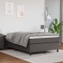 Estructura de cama sin colchón cuero sintético gris 120x200