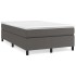 Estructura de cama sin colchón cuero sintético gris 120x200