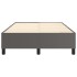 Estructura de cama sin colchón cuero sintético gris 120x200