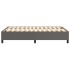 Estructura de cama sin colchón cuero sintético gris 120x200