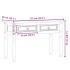 Mesa consola Corona madera maciza de pino 115x46x73