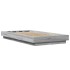 Estructura de cama con luces LED madera gris Sonoma 90x200
