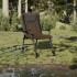 Silla de pesca con reposabrazos plegable